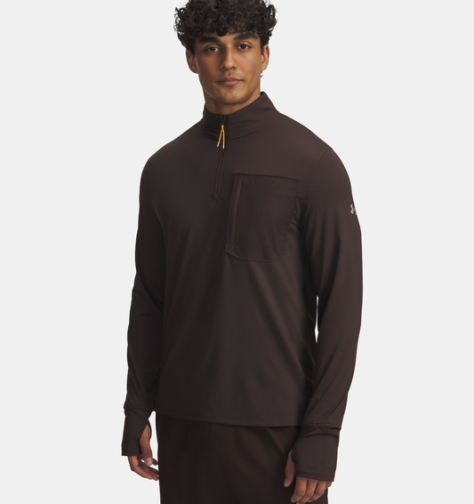 Haut ¼ zip pour homme Kona Brown / Reflective