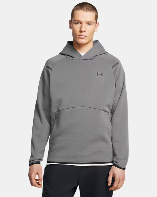 Sweat à capuche UA Unstoppable Fleece pour homme Castlerock / Black