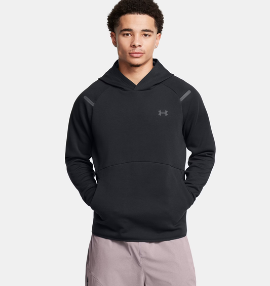 Sweat à capuche UA Unstoppable Fleece pour homme Black