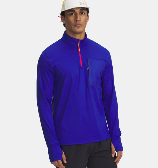 Haut ¼ zip pour homme Black / Reflective